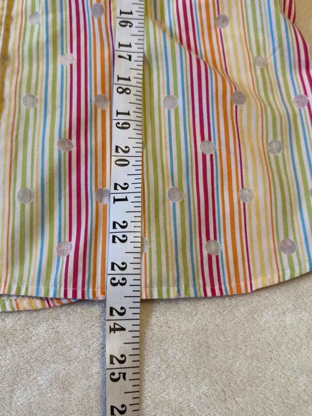 Vintage 90s Liz Claiborne Rainbow Stripe Sleeveless Blouse Medium Polka Dots - Picture 3 of 5